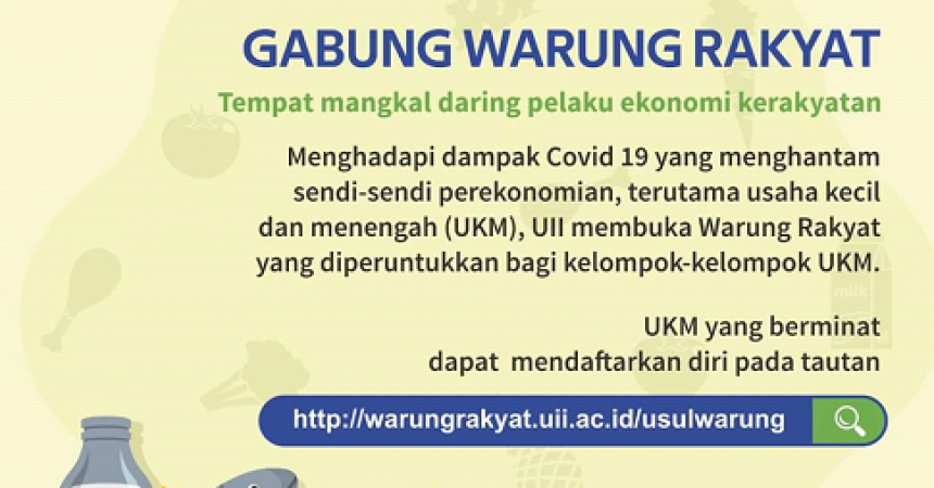  UII  Luncurkan Warung Rakyat untuk Pegel Jogpaper media 