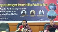 Prof Suyadi saat menyampaikan sambutan pembukaan Workshop Prodamat di Kampus 2 UAD Yogyakarta, Senin (20/5/2024). (foto : istimewa)