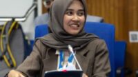 Noor Fahima Wardaningrum saat berbicara di The International Conference on Advanced Radiation Oncology (ICARO-4) di Vienna, Austria. (foto : istimewa)