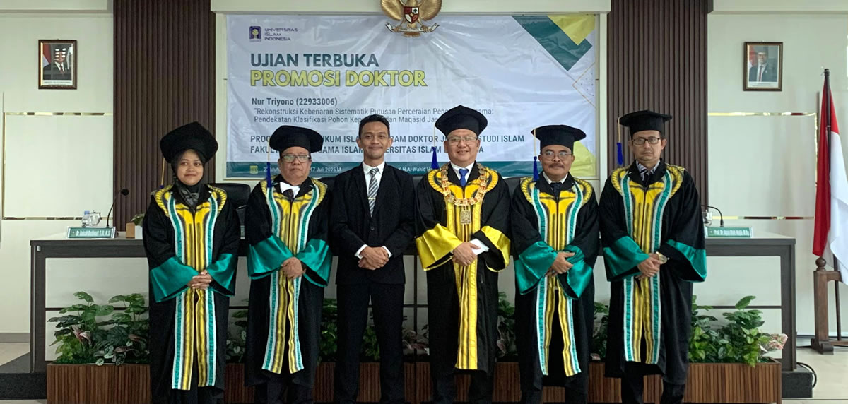 Nur Triyono Hakim Pengadilan Agama Tarakan raih gelar Doktor Hukum Islam di UII (foto: istimewa)