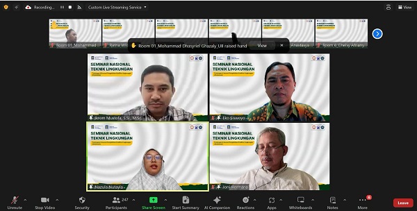 Tiga keynote speakers Seminar Nasional Teknik Lingkungan (SNTL) UII 2025. (foto : istimewa)