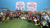 Peserta Kejuaraan Nasional Tenis BAVETI XII 2025. (foto : heri purwata)