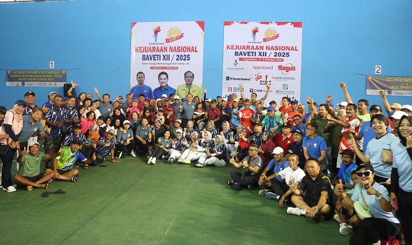 Peserta Kejuaraan Nasional Tenis BAVETI XII 2025. (foto : heri purwata)