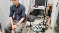 Mahasiswa sedang menjalani riset menggunakan Sensor Vital Sign di Igasaki Laboratorium Kumamoto University, Jepang. (foto : istimewa)