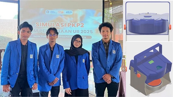 Tim Mahasiswa UII yang mengembangkan T-Care, Smart Medicine Box Portable. (foto : istimewa)