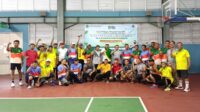 Peserta Turnamen Tenis Hari Amal Bakti (HAB) ke 80 di GOR UNY Wates, Kamis (4/12/2025). (foto : istimewa)