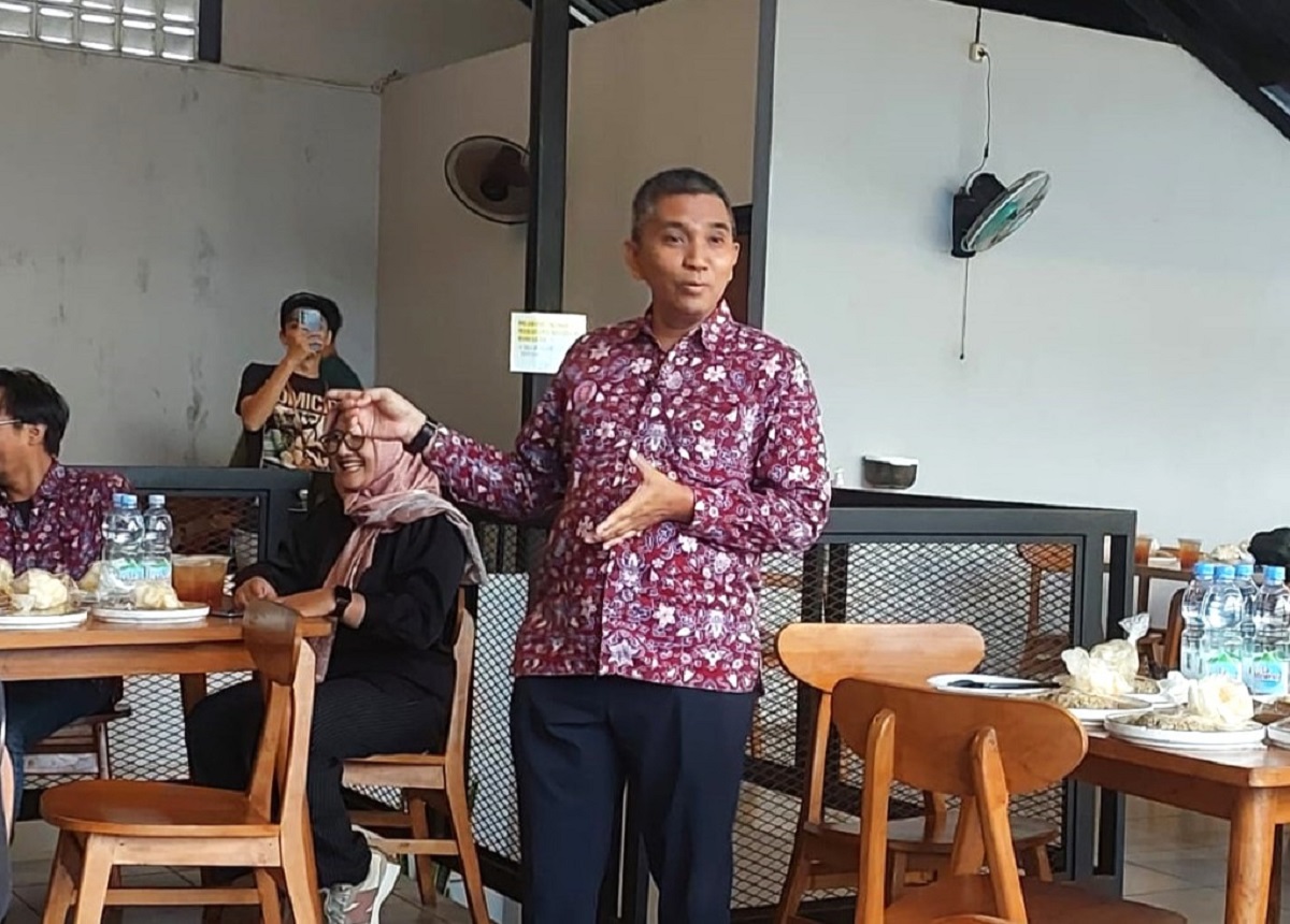 Ali Imron saat memberikan keterangan kepada wartawan pada Media Gathering, di Sleman, Senin (9/3/2026). (foto : heri purwata)