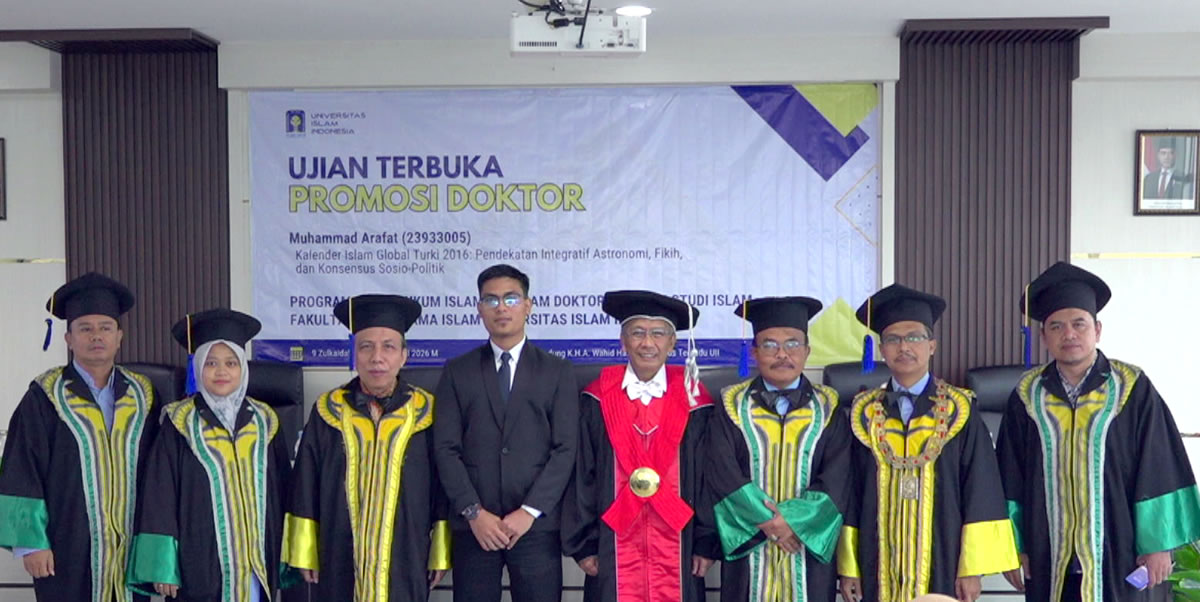 Muhammad Arafat Raih Gelar Doktor Hukum Islam di UII