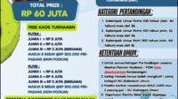 Leaflet TurnamenTenis Pandoyono Terbuka 3 tahun 2026. (foto : istimewa)