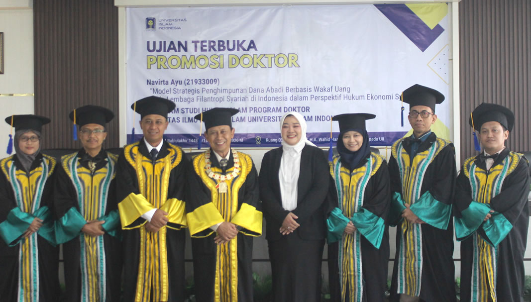 Navirta Ayu Dosen STAI Yogyakarta Raih Gelar Doktor dari DHI UII (foto: DHI) Navirta Ayu Dosen STAI Yogyakarta Raih Gelar Doktor dari DHI UII (foto: DHI)