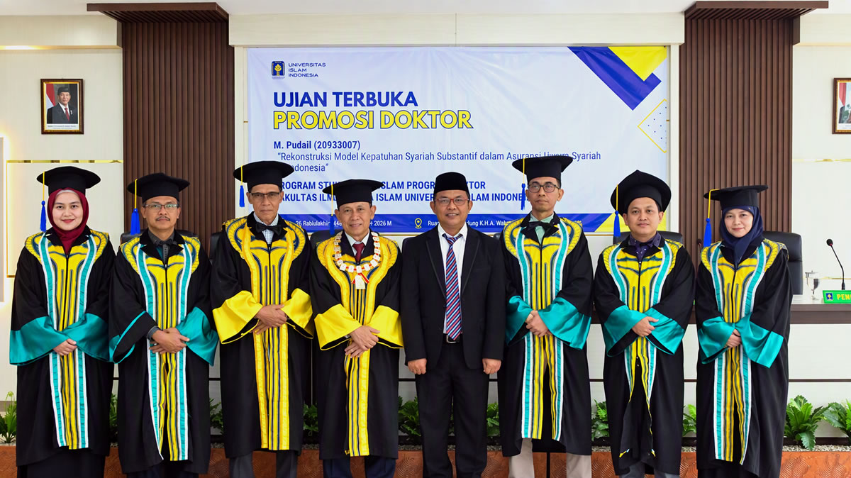 Fudail Dosen ISW Magelang Raih Gelar Doktor dari DHI UII (foto; DHI UII)